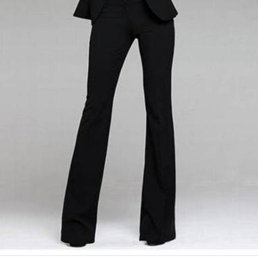 Body By Victoria Kate Fit Flare Trousers Charcoal Gray Size 6